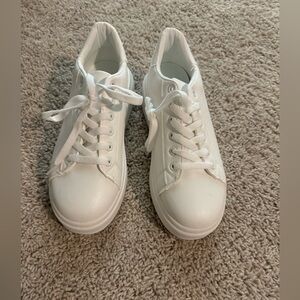Women’s new white platform sneakers